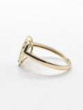 14K Gold Ring - Heart w/Cross