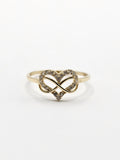 14K Gold Ring - Heart w/Infinity