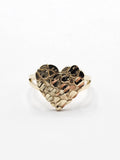 14K Gold Ring - Heart Nugget