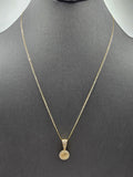 14k Gold Chain w/Pendant - Nugget