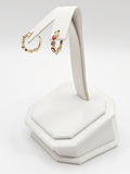 14K Gold Earrings - Huggie Hoops (Evil Eyes)