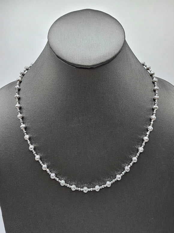 14k White Gold Necklace - Fashion Necklace