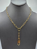 14k Gold Necklace - Paperclip