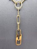 14k Gold Necklace - Paperclip