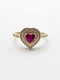 14K Gold Ring - Heart