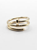 14K Gold Ring - Nail