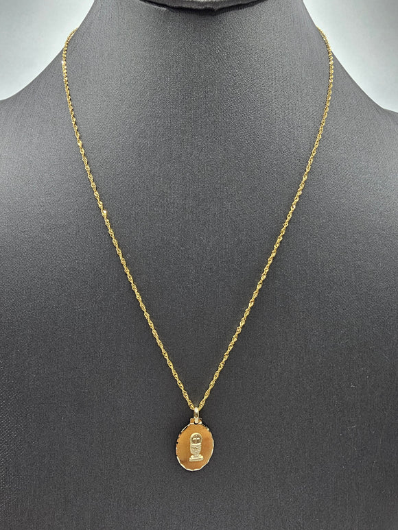14k Gold Rope Chain w/Pendant - Holy Communion – Jessyjewelryshop