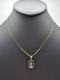 14k Gold Chain w/Pendant - Virgin Mary