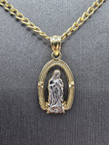 14k Gold Chain w/Pendant - Virgin Mary