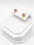 14k Gold Chain w/Pendant, Ring & Earrings Set - Heart