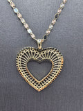 14k Gold Chain Valentino w/Pendant - Heart