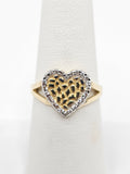 14K Gold Ring - Heart Nugget