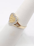 14K Gold Ring - Heart Nugget
