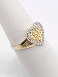 14K Gold Ring - Heart Nugget