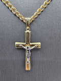14k Gold Chain w/Pendant - Jesus on Cross
