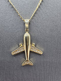 14k Gold Chain w/Pendant - Airplane