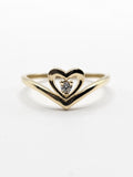 14K Gold Ring - Heart