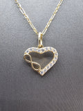 14k Gold Chain w/Pendant - Heart