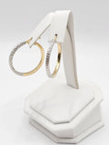 14K Gold Earrings - Huggie Hoops