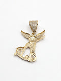 14k Gold Pendant - Saint Michael