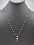 14k Gold Chain w/Pendant - Bear