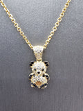14k Gold Chain w/Pendant - Bear
