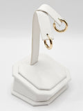 14K Gold Earrings - Huggie Hoops