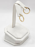 14K Gold Earrings - Huggie Hoops