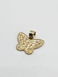 14k Gold Pendant - Butterfly Nugget