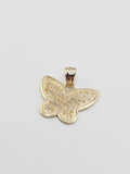 14k Gold Pendant - Butterfly Nugget