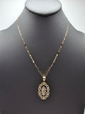 14k Gold Chain w/Pendant - Virgin Mary