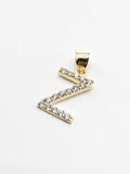 14k Gold Pendant - Initial Letter "Z"