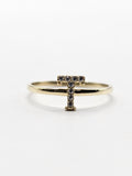 14K Gold Ring - Initial Letter "T"