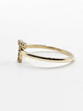 14K Gold Ring - Initial Letter "T"