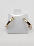 14K Gold Earrings - Huggie Hoops