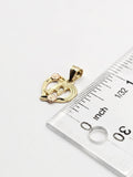 14k Gold Pendant - Initial Letter "F"