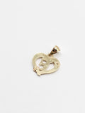 14k Gold Pendant - Initial Letter "F"