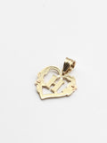14k Gold Pendant - Initial Letter "H"