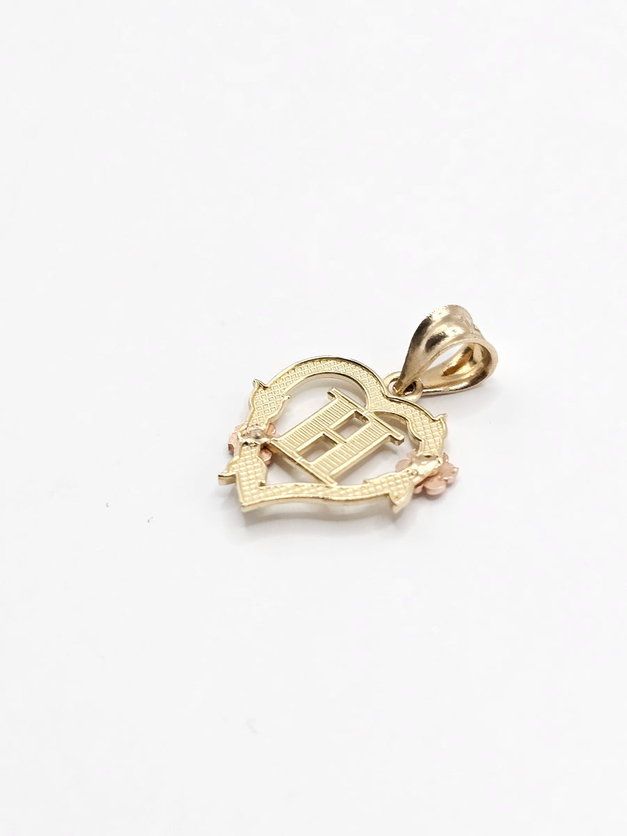 14k Gold Pendant - Initial Letter 