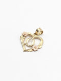 14k Gold Pendant - Initial Letter "O"