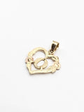 14k Gold Pendant - Initial Letter "O"