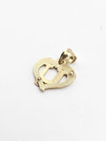 14k Gold Pendant - Initial Letter "U"