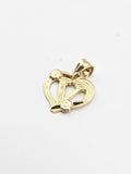 14k Gold Pendant - Initial Letter "V"