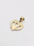 14k Gold Pendant - Initial Letter "V"