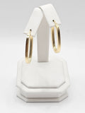 14K Gold Earrings - Huggie Hoops