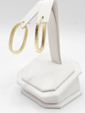 14K Gold Earrings - Huggie Hoops