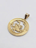 14k Gold Pendant - Scorpio