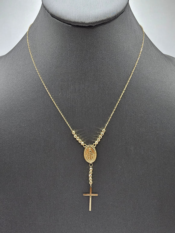 14k Gold Necklace - Cross