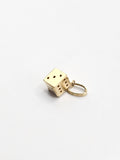 14k Gold Pendant - Die