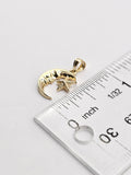 14k Gold Pendant - Moon & Star